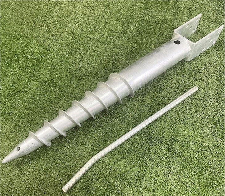 Galvanized Flange Ground Screw Pile