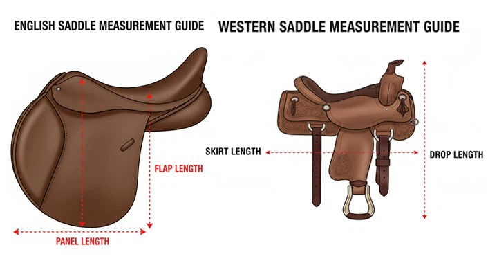 Measure for Saddle Pad Size Measure for Saddle Pad Size